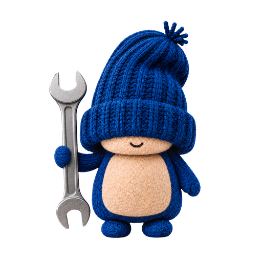 George, the Baseline Labs mascot, holding a spanner